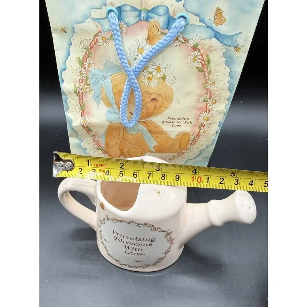 Cherished Teddies Porcelain Friendship Blossoms With Love Watering Can -7